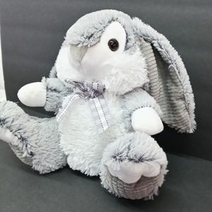 Homerbest Easter Bunny Rabbit Plush Grey and White 11" Stuffed Animal Toy SOFT